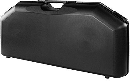 Negrini Bogenkoffer Hartschalenkoffer aus Kunststoff für Compound- oder Take-Down Recurvebogen mit Platz für 24 Pfeile, Schwarz