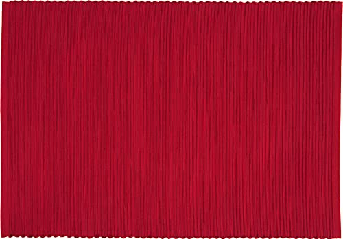 Sander 4-er Set Tischset Breeze, Größen- Farbauswahl (01 - rot)