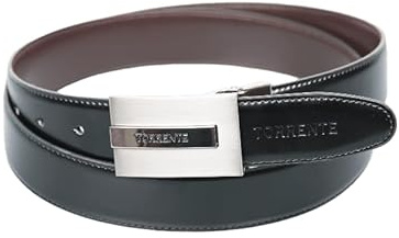 torrente - Ceinture Reversible Noir/Marron - Cuir - Taille Ajustable - Dimensions : 120 x 3,5 cm - Boucle détachable - Ceinture homme Couture 4