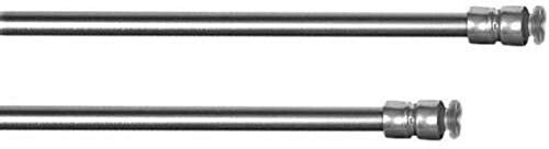 Klemmfix Klemmstange für Fenster Tür Gardine Länge Ø 6/8 mm ausziehbar Scheibenstange ohne Kleben (80-120 cm (edelstahl-optik))