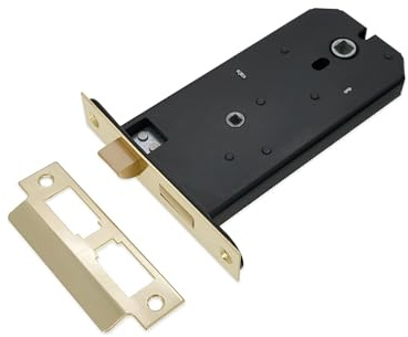 Horizontal Moritice Bathroom Lock 150mm 6 Various Finishes Replaces Union 2077 (Brass)