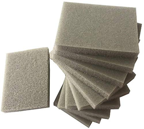 10 spugne abrasive, per uso a secco/umido, blocchetti in schiuma per levigare la carrozzeria, grana 500-600