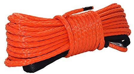 6mm * 15m orange Synthetic Windenseil Seil, Off Road Seil, ATV Winch Linie (Color : Orange)