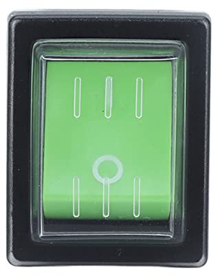 Interrupteur D'alimentation à 4 Broches, Interrupteur à Bascule à Réponse Rapide Interrupteur Vert Facilement Remplaçable Avec Couvercle Etanche Pour Appareils Electroménagers de Voiture