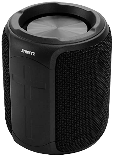 STREETZ 10 W Bluetooth speaker with TWS & IPX7 MicroSD AUX IN (black)