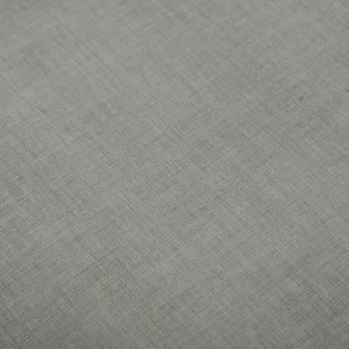 Wachstuch Tischdecke 160 cm rund Hellgrau abwaschbar Leinenoptik grob Struktur Gartentischdecke fleckenabweisend