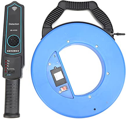 Localisateurs de Tuyaux, Détecteur de Fuite D'eau Souterraine, Détecteur de Blocage de Ligne, Localisateur de Blocage de Tuyaux pour Conduites D'eau en Métal PVC (30m/98.4ft)