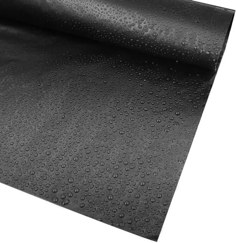 Fodera Laghetto Nero HDPE Rivestimento Per Laghetti 3x5m 4x7m 6x6m Heavy Duty Agli Agenti Atmosferici Geomembrana Liner 0.12mm Spessore Per Paesaggistica Laghetto Artificialetorrenti(Misurare:3x3.0m)