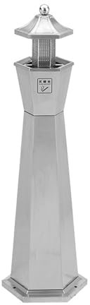 Outdoor-Aschenbecher für Zigaretten Edelstahl-Aschesäule, Außenaschenbecher, vertikale Rauchlöschsäule for den Außenbereich, Rauchersäule, Mülleimer, Zigarettenkippensäule Zigarettenentsorger ( Color