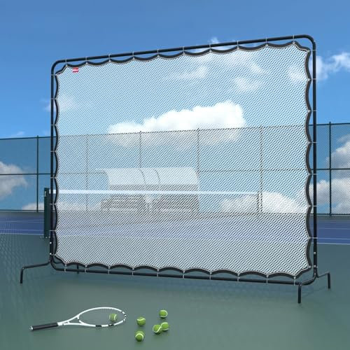 Tennis-Rebounder-Netz, Tennisnetz, 9,5 X 7 Fuß Große Rebound-Übungswand for Tennisschläger, Sportball, Pickleball, Tennis-Backboard-Netz
