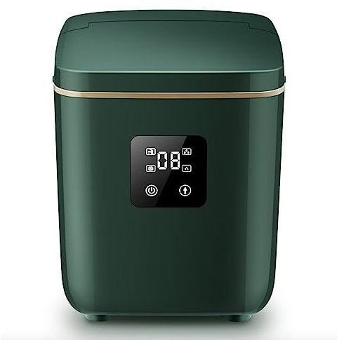 Macchina Ghiaccio Macchina for il ghiaccio da banco, Macchina for il ghiaccio portatile da banco, produce 22-33 libbre al giorno, 9 cubetti in 8 minuti, con paletta for ghiaccio e cestino Macchina Cub