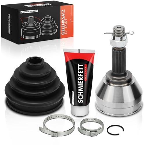 Frankberg Jeu de Joints Arbre de Transmission Avant Compatible avec Murano I Z50 2003-2008 Murano II Z51 2008-2014 Qashqai +2 I J10 JJ10E NJ10 2007-2013 X-Trail T31 2007-2013 Remplacer# 39100JY04A