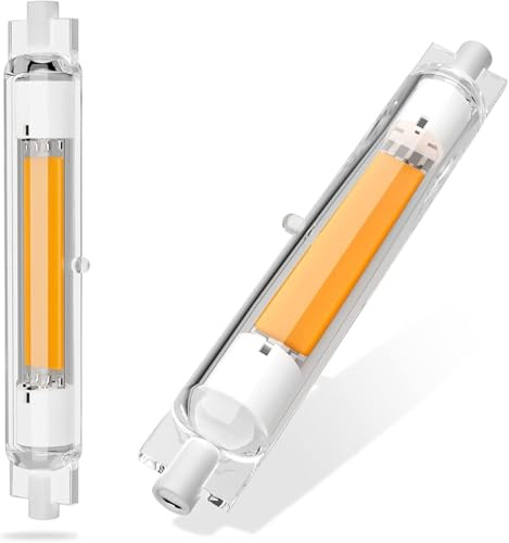 Hsientpe R7S LED 118mm Dimmbar,30W R7S 118mm Ersatz für 300W Halogenstab,Led Leuchtmittel Kaltesweiß 6000K 3000LM,Kein Flackern,360°Abstrahlwinkel,2er Pack