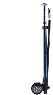 Manometer Fahrrad Manuelle Hochdruck Vorderradgabel Hinterzylinder Reifen Tragbare Pumpe Mit Luftdruckmesser Doppelventil(Portable Titanium)