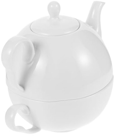 TOPPERFUN Tetera y Taza De Porcelana China Elegante Tetera Vintage y Taza De Agua para Uso Doméstico para Cafetera De Porcelana y De China