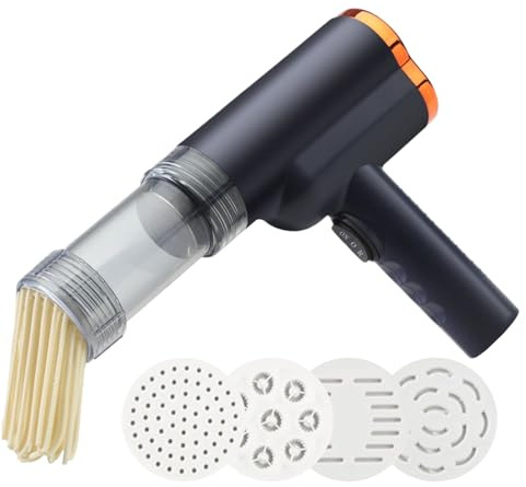 Electric Pasta Portable Pasta Maker - Electric Noodle Maker | Automatic Pasta Maker Machine | Portable Mixer with 5 Types Cordless Making Tool