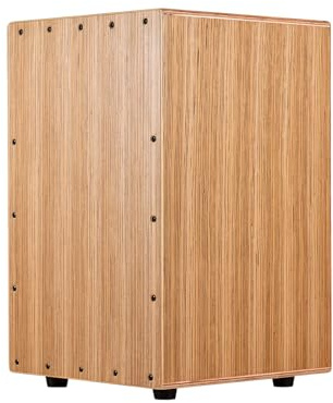 Cajon Drum Box Holztrommel Handtrommel glatte glänzende Oberfläche Percussion Instrument Zebra Holz für Anfänger Reisen Party Box Drum Anti-Schlupf