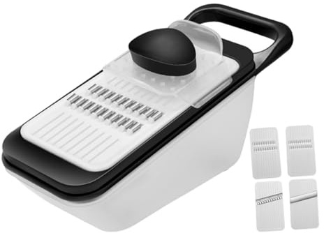 HOMOBABE Cortador de Verduras Tejido Seguro Multiusos para Cocina Cortadora Ajustable y Funciones de Rallado de Patatas y Cebollas para Uso Doméstico