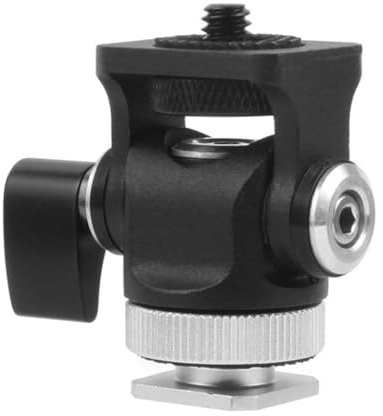 Trépied à angle réglable noir pour tête à forte charge avec interface 6,35 mm pour caméra d'accès vidéo