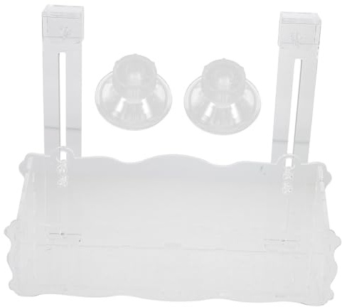 Abaodam Pot De Fleurs Acrylique pour Aquarium Support Transparent pour Plantes Aquatiques Récipient De Plantation pour Eau