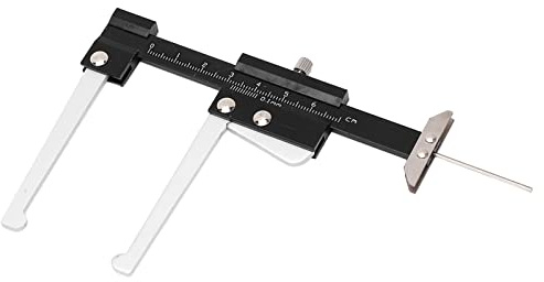 Cocoarm 0-60mm Brake Disc Tire Depth Caliper, High Accuracy Fraction Caliper Measuring Tool for Car Brake Discs, Practical Gauge Ruler with Easy Removal, Premium Material with Compact