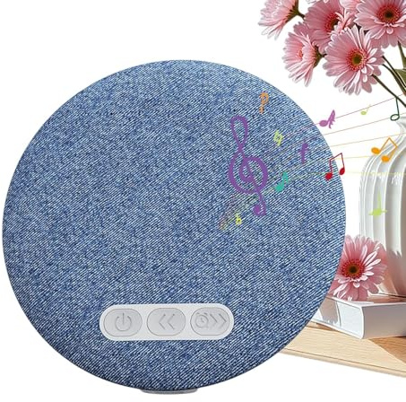 Wiboie Enceinte sous Coussin, Bruit Blanc immersif avec minuterie, Haut-Parleur Portable sans Fil pour la Maison, la Chambre, Le Bureau, la Voiture, Les Voyages, Le Camping, Les, Les Femmes et