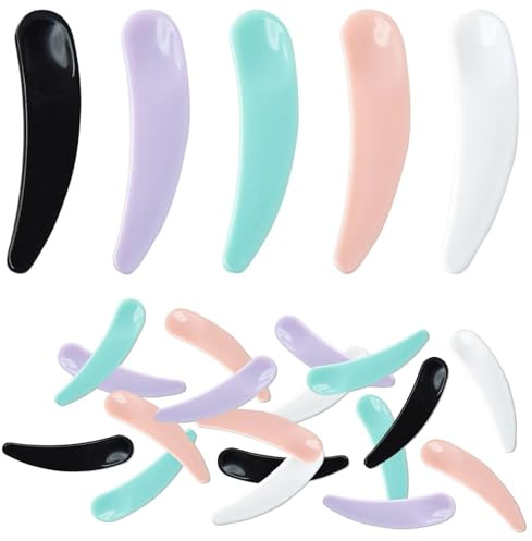 KSBBHDS Cucharas De Media Luna De 150 Piezas, Cucharas Cosméticas De Colores, Accesorios Higiénicos Y Prácticos para Herramientas, Cremas Faciales Y Otros Productos para El Cuidado De La Piel.