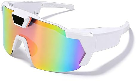 Dpofirs Occhiali Intelligenti con Fotocamera, Fotocamera HD 12MP 1080P, Lenti Polarizzate per Registrazione Video, Occhiali da Sole Sportivi per Esterni per Vlogging e Viaggi