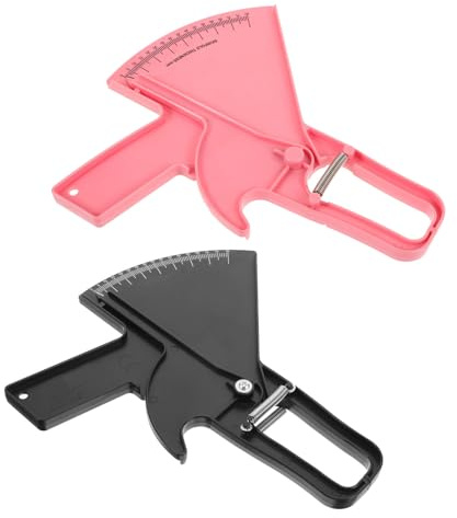 GRADENEVE 2pcs Body Fat Caliper with Ergonomic Metal Calipers and Finely Tuned Spring Mechanism for Accurate Body Fat Percentage Measurement at Gyms and Home Workouts