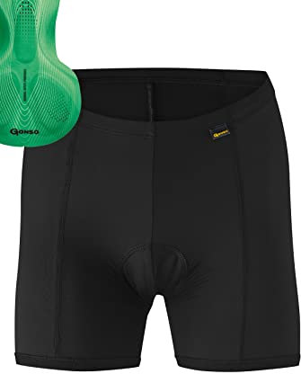 Gonso Sitivo U W, Damen Fahrradunterhose, Passt unter alle Rad-Shorts, Tights mit Sitivo Sitzpolster mit Poron-Elementen, Enganliegende Passform
