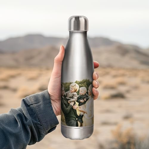 Personalisierte Thermosflasche (Hochwertiges Aluminium, Mit foto)