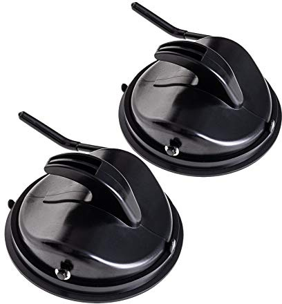 qeedo Easy Hook Crochet Ventouse, Pliantes, 2X ventouses de fixaction, Maxi. 10 kg