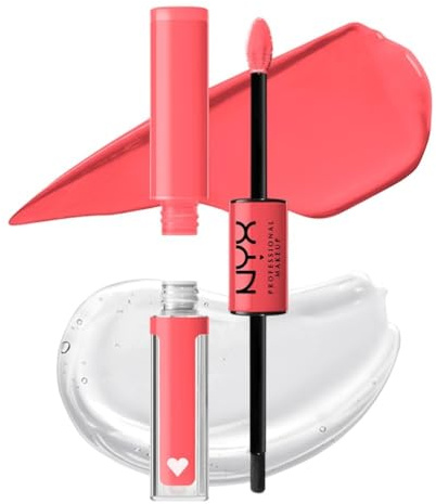 NYX Professional Makeup Lip Gloss, High Pigment, Long Lasting Lip Shine, No Transfer, Shine Loud, Glass Shine, Upto 16H Wear, Vegan Formula, Shade: 01 Born To Hustle