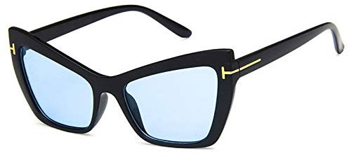 Sunglasses Modische Sonnenbrille Frauen Cat Eye Sonnenbrillen Frauen Designer Vintage Travel Summer Sun Brille C5Blue
