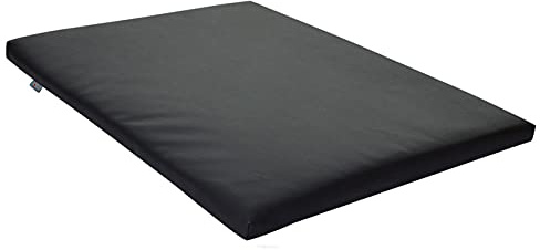 FORTISLINE Hundematte 100x65 cm L – Waschbares Hundebett aus Kunstleder, Wasserabweisendes Hundekissen für Hundebox & Auto, Pflegeleichte Liegematte für mittelgroße Hunde