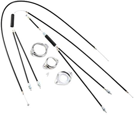 Baoblaze Schwarzer Kompletter Satz BMX Gyro Bremskabel Hinten Oben + Unterer Rotor