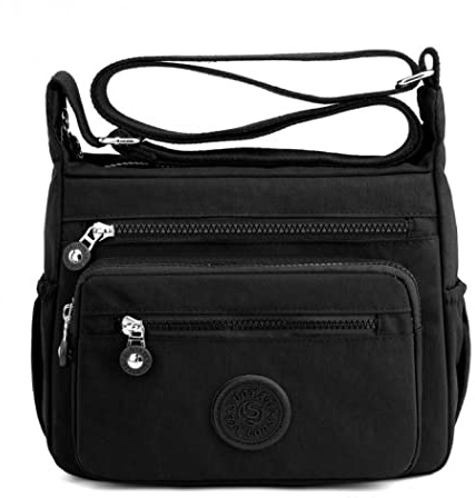 Milky Way Wasserdichte Damen-Umhängetasche, mit mehreren Taschen, verstellbarer Riemen, Crossbody-Handtaschen, lässige Segeltuch-Kuriertaschen