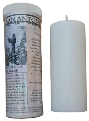 Velón San Antonio Santo del Amor Milagros Trabajo Vivienda Ritual Vela Pareja