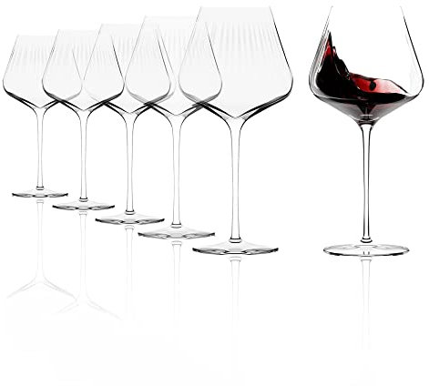 Stölzle Lausitz Copas Borgoña Symphony Set de 6 710 ml – Copas Elegantes para Vinos de Borgoña – Goblets de Cristal para Máxima Liberación de Aromas – Apto para Lavavajillas & Resistente a Golpes