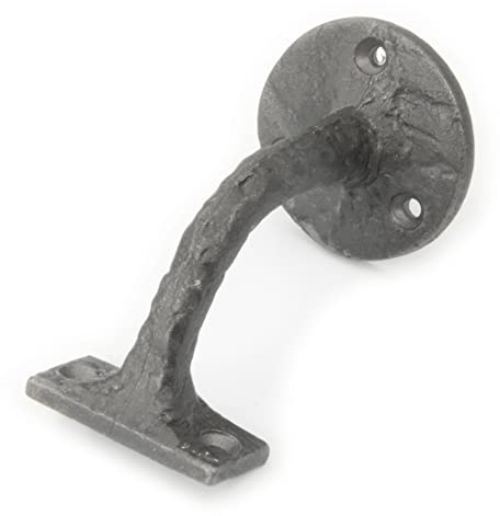 Jones & Grey Vintage Style Solid Cast Iron Staircase Handrail Brackets Support 2.5 Grey