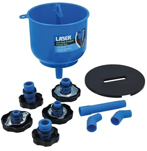 PowerTec Laser 8638 anti-spill kylvätska tratt set