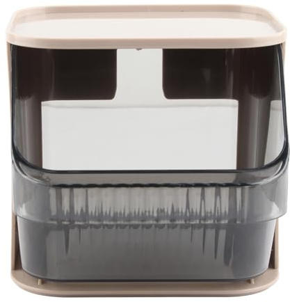 Tea Bag Storage,Tea Box Organiser and Coffee Pod Holder,Handy Tea Box Storage Clear Tea Box with Lid Kitchen Countertop Storage Caddy Multi-Purpose Storage Box for Tea Bags
