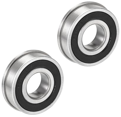 Kozelo 2Pcs F6204-2RS Flange Ball Bearing - [20x47x14mm] Replacement Precision Bearings for Industrial Equipment | Chrome Steel, ABEC1