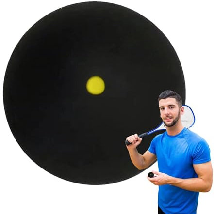 Einpunkt-Squashbälle, Sport-Squashbälle, professionelle Gummi-Raketballbälle mit einem gelben Punkt, Squash-Ausrüstung, tragbare Schlägerbälle für Anfänger
