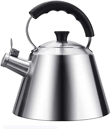 CAFIEDR Théière pour cuisinière Bouilloire en Acier Inoxydable 3L Pots à thé pour cuisinière Bouilloire à Eau Chaude Chauffe-Eau Bouilloire Bouilloire instantanée Bouilloire à Eau Bouilloires à thé
