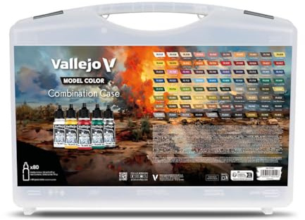 AV Vallejo Model Color Set - Combination Case (80 Colors)