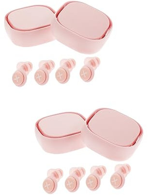 Didiseaon 4sets Noise-canceling Ear Defenders for Toddlers Sleep Ear Plugs Silicone Learning Earplugs Noise Reduction for Sleeping for Boys and Girls Adults Swimming Flying Study Work