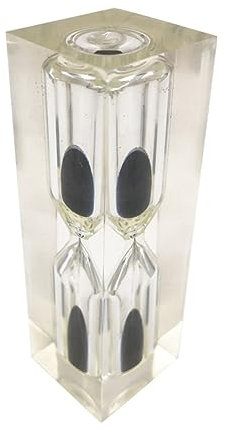 COLLBATH Mini Timer in Plastica - Clessidra Da 3 Minuti - Timer Per Lavarsi I Denti Per Bambini - Decorazione in Cristallo