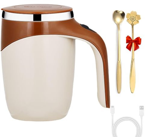 Tazza magnetica automatica | Tazza da caffè ricaricabile in acciaio inox | Tazza da caffè auto-mescolante | Tazza da caffè impermeabile | Tazza da caffè automatica per mescolare la tazza per casa e