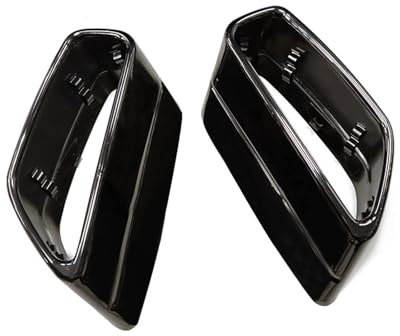 LeiBaOF Auto Auspuffblenden Für BMW G30 G38 528 530 525 2018 2019 2020 2021,Auto Endschalldämpfer Auspuffrohr Abdeckung Trim Exterior Zubehör,B-Black